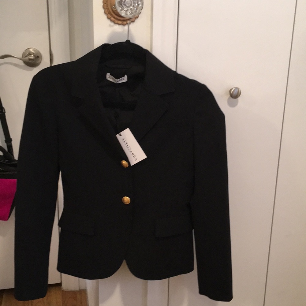 Altuzarra blazer with red interior collar